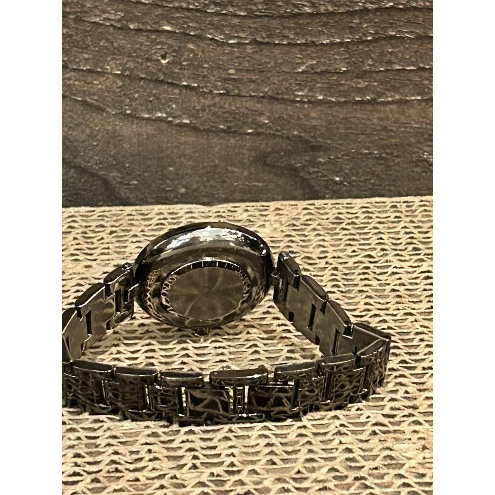 Nine West‎ Diamond Accent Ladies Watch Stainless Steel Band Works
